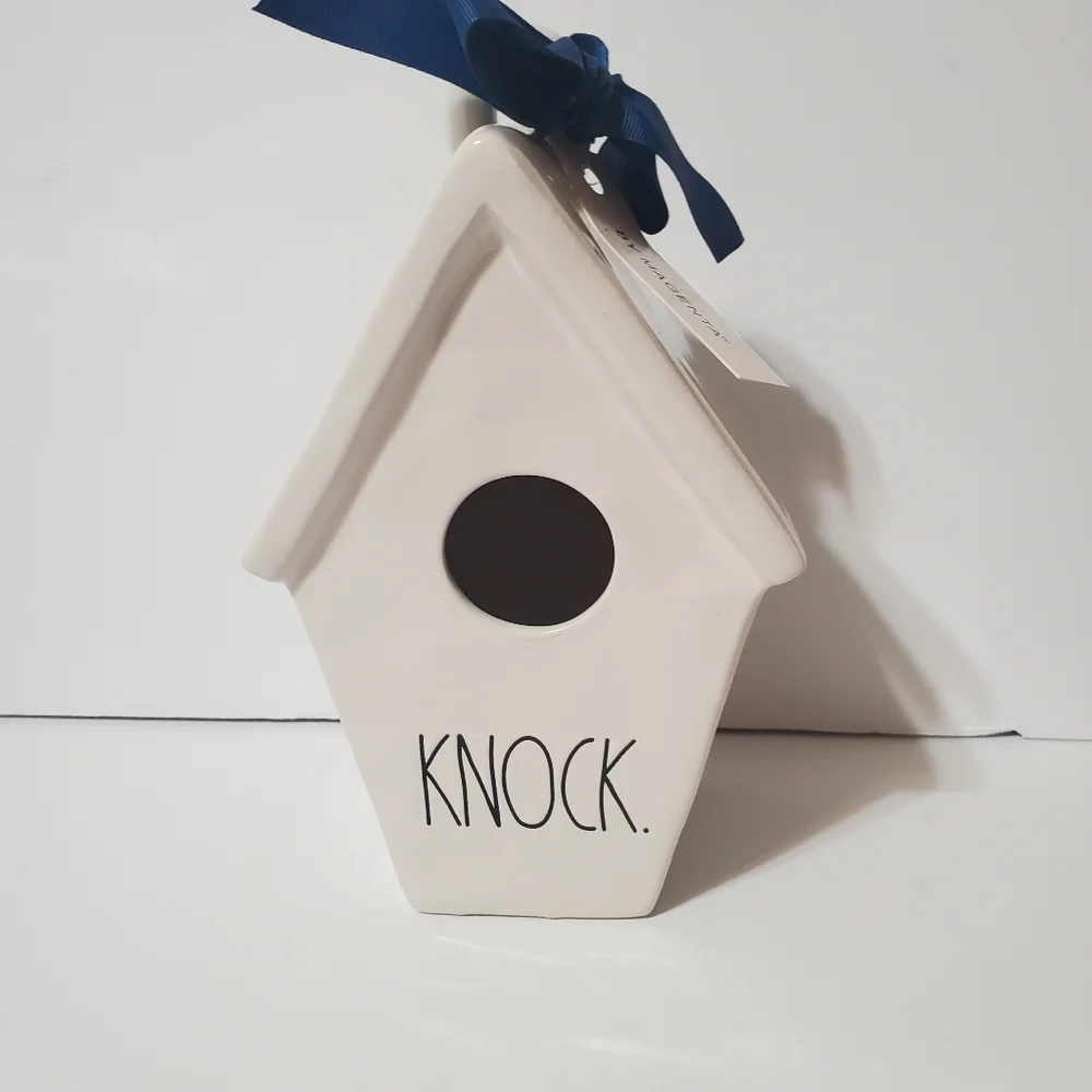 1, New Rae Dunn KNOCK birdhouse - Picture 9 of 13